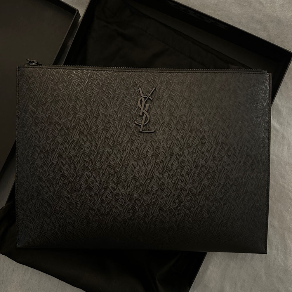 Yves Saint Laurent Black Clutch Bag